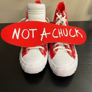 UNT1T3D HI Converse “Not a Chuck” red